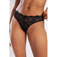 Golshan GColors Brazillian Külot, Kadın Dantelli Siyah Brezilyan Külot