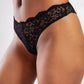 Golshan GColors Brazillian Külot, Kadın Dantelli Siyah Brezilyan Külot