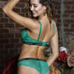 Golshan Gaudi Brazilian Slip, Kadın Dantel Brezilyan Yeşil Külot