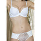 Beyaz Kadın Push-Up Sütyen,Destekli,Dikişsiz,Ayarlanabilir Askılı, Günlük Konfor İç Giyim