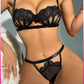 Kadın Siyah Midye Sütyen Takım