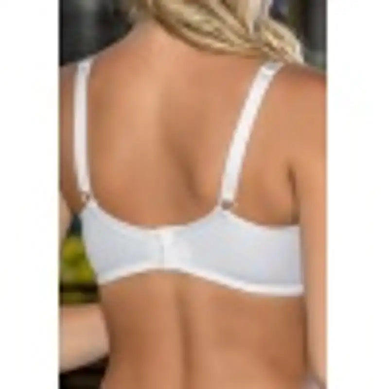 Büyük Beden Uyumlu Ekru Tül Detaylı Günlük Sütyen, B,C Cup Balensiz Konforlu Sütyen