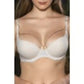 Günlük Kullanıma Uygun Ekru Zincir Aksesuarlı Yarım Push-Up Sütyen,Destekli, Düşük Dekolte Uyumlu