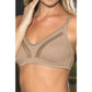 Büyük Beden Uyumlu Ten Tül Detaylı Günlük Sütyen, B,C Cup Balensiz Konforlu Sütyen