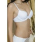 Beyaz Kadın Push-Up Sütyen,Destekli,Dikişsiz,Ayarlanabilir Askılı, Günlük Konfor İç Giyim